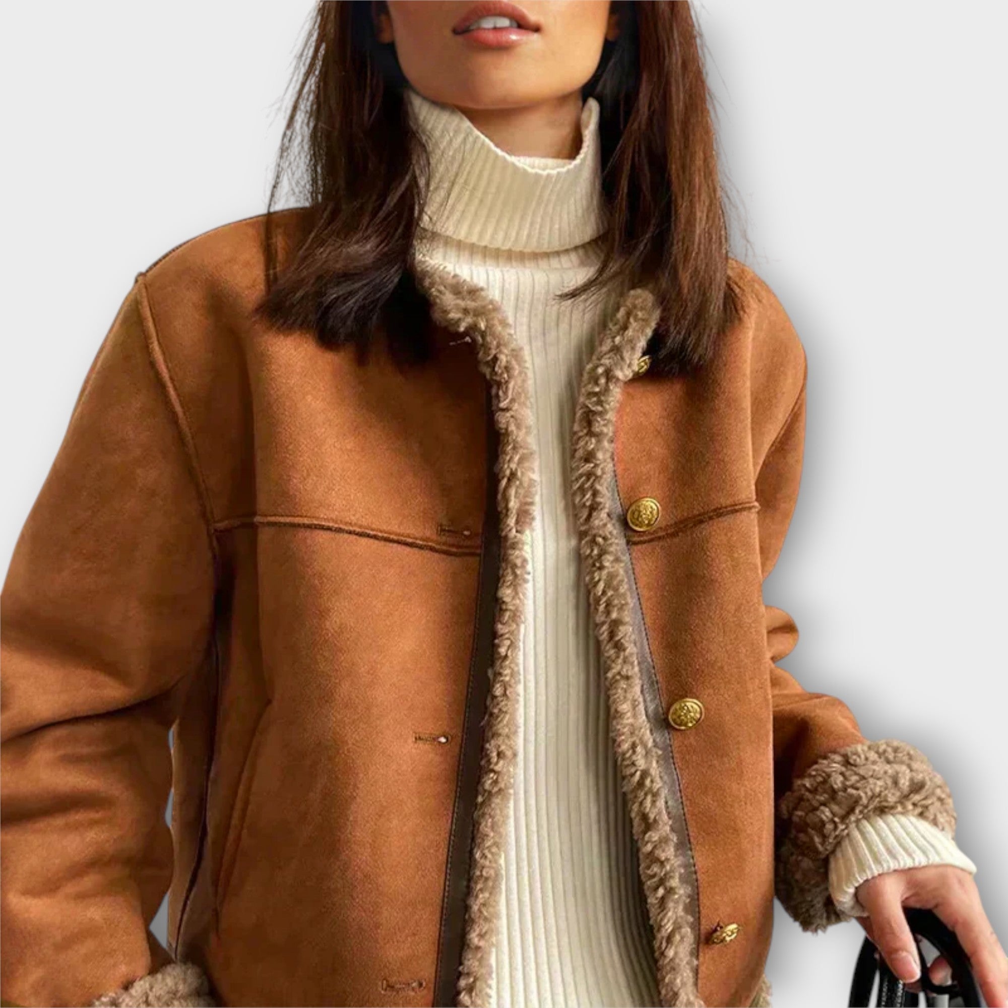 Dames leren wollen Jas | warm