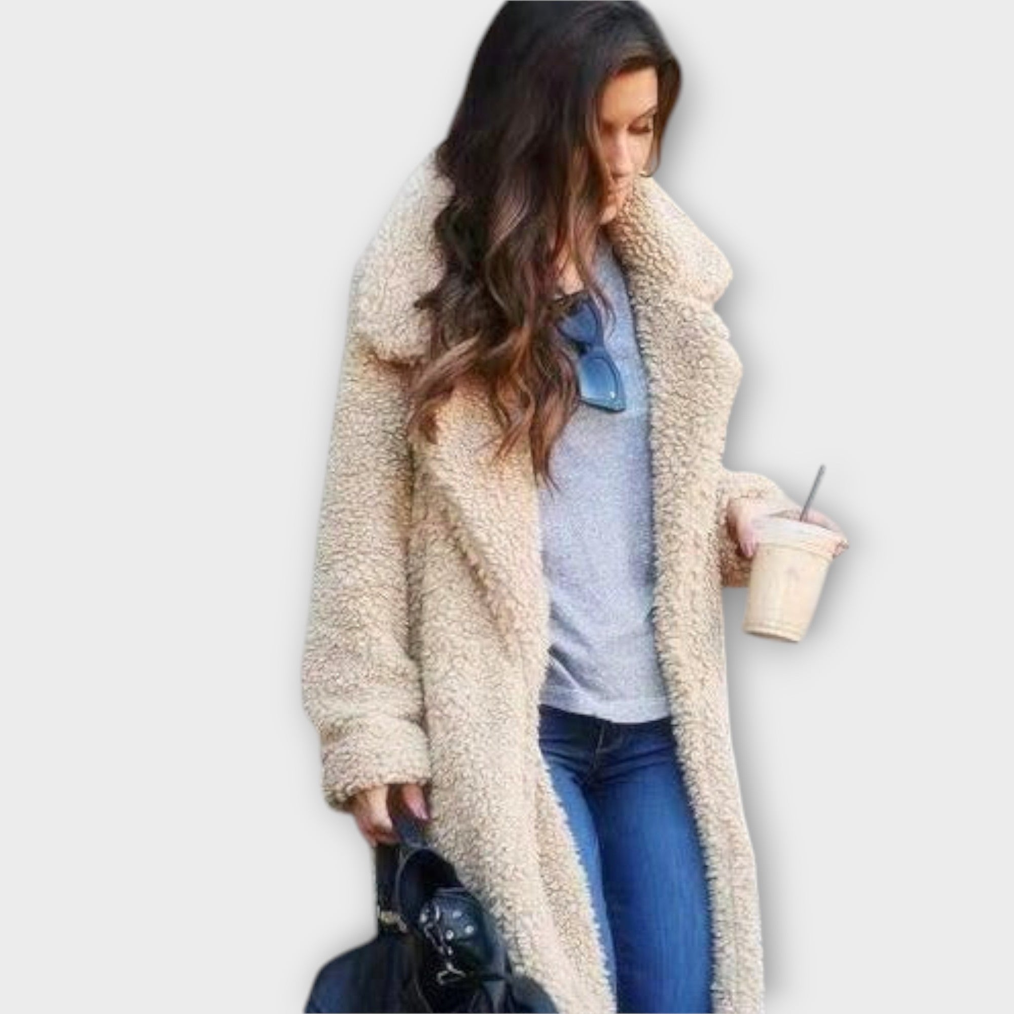 Dames Lange Warme Vest | Fleece