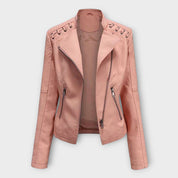 Dames leren jas | zwart