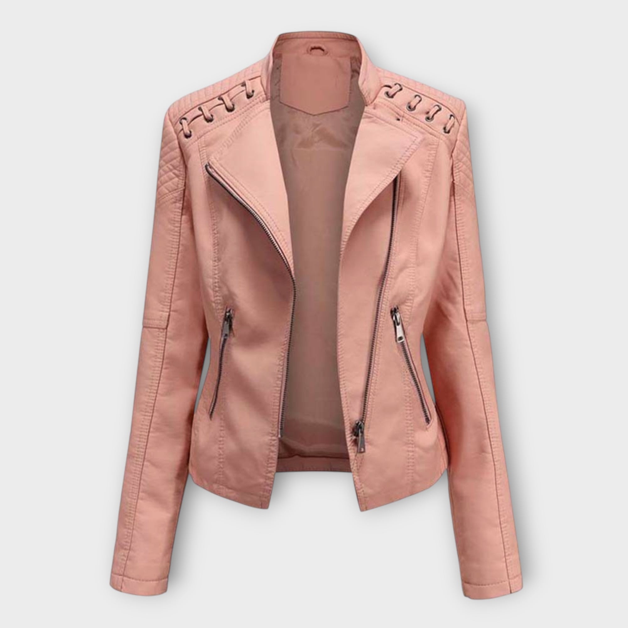 Dames leren jas | zwart
