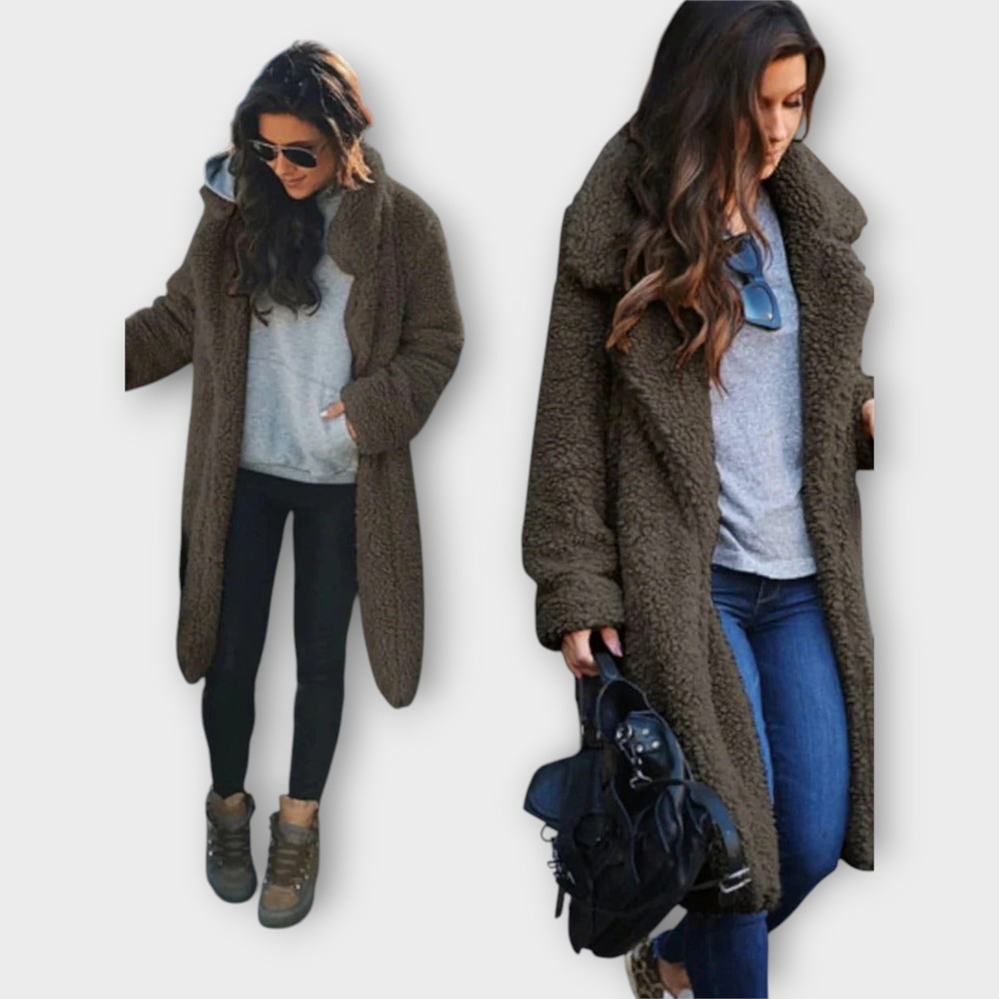 Dames Lange Warme Vest | Fleece