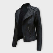 Dames leren jas | zwart