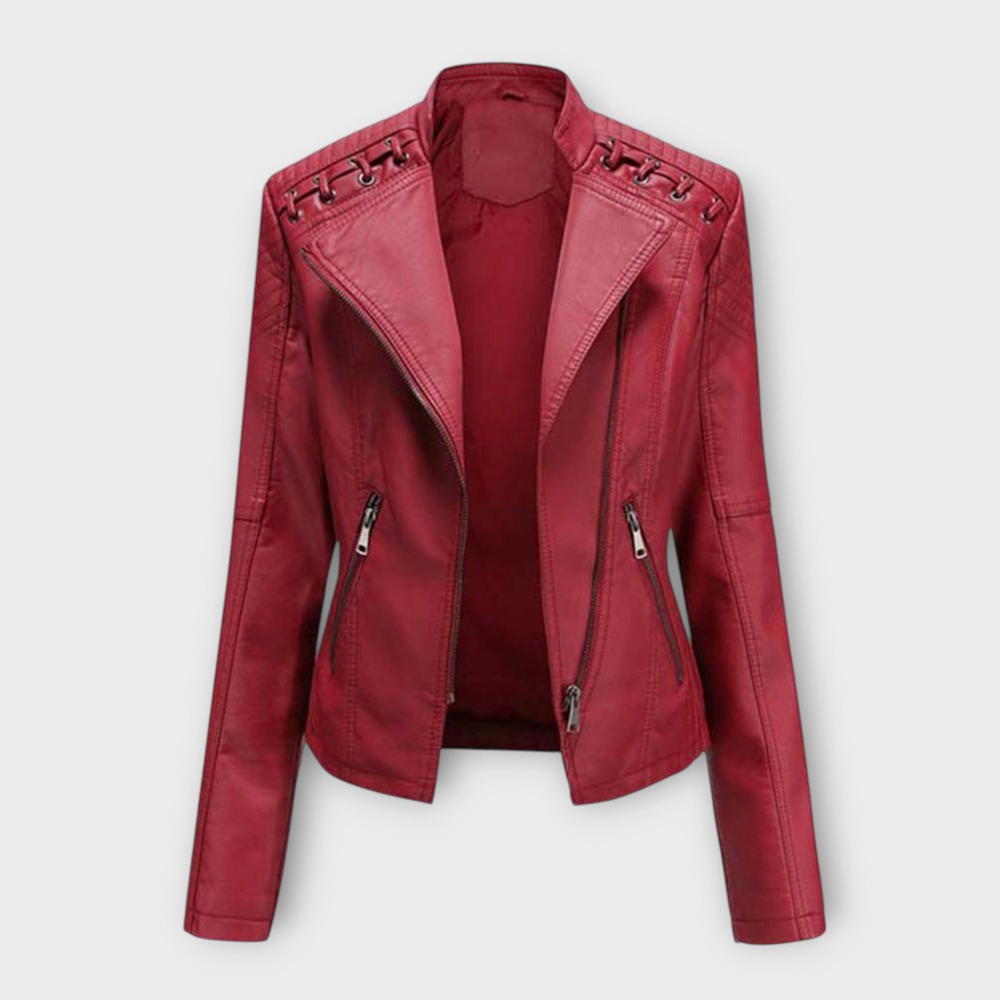 Dames leren jas | zwart