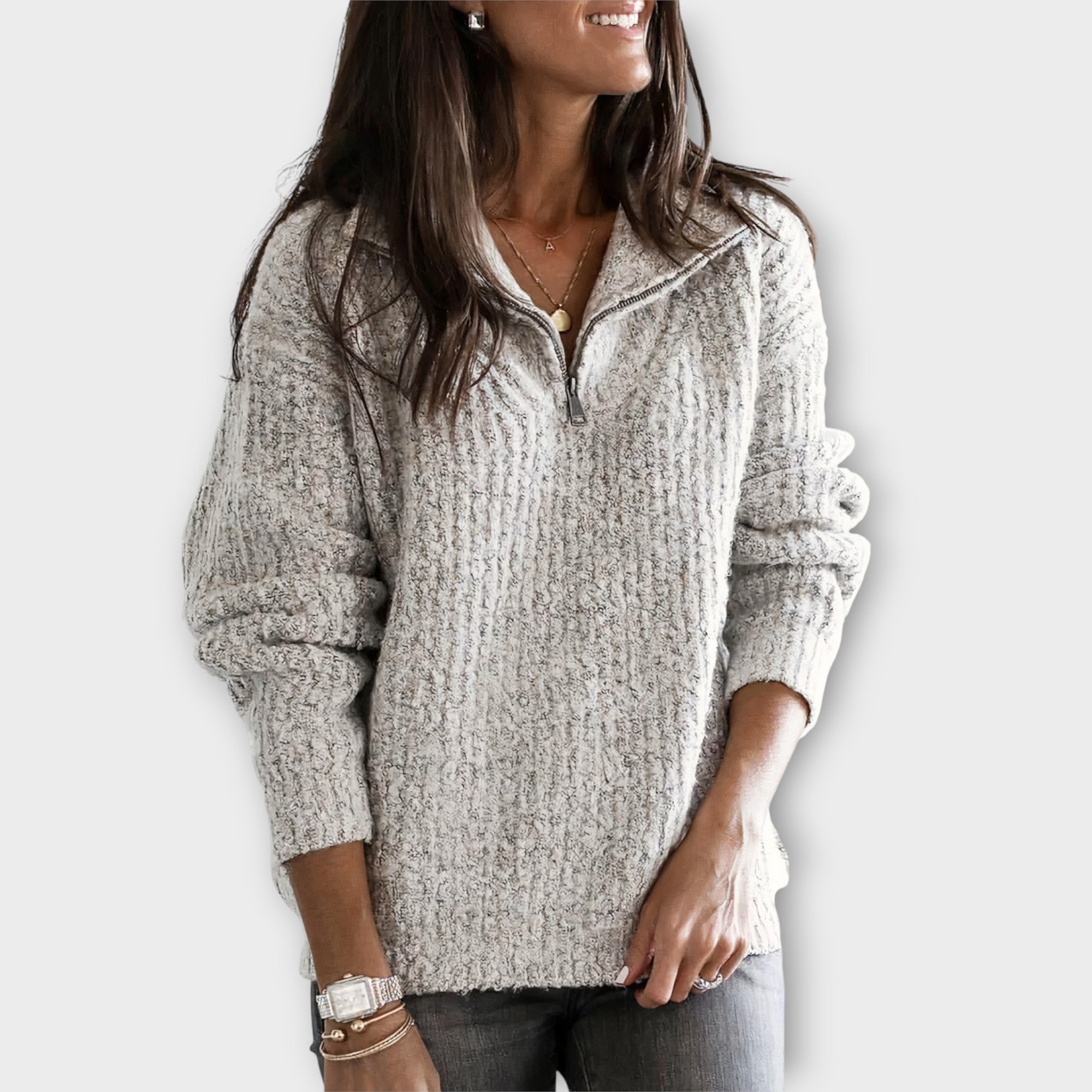 Dames Oversized Trui | Rits
