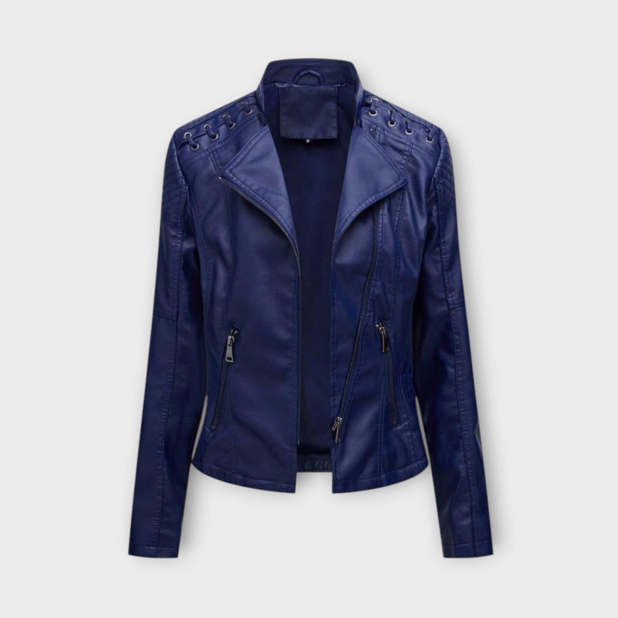 Dames leren jas | zwart