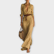 Dames Maxi Jurk | Lange Mouwen