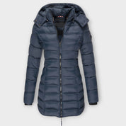 Dames Lange Winterjas | Gewatteerd