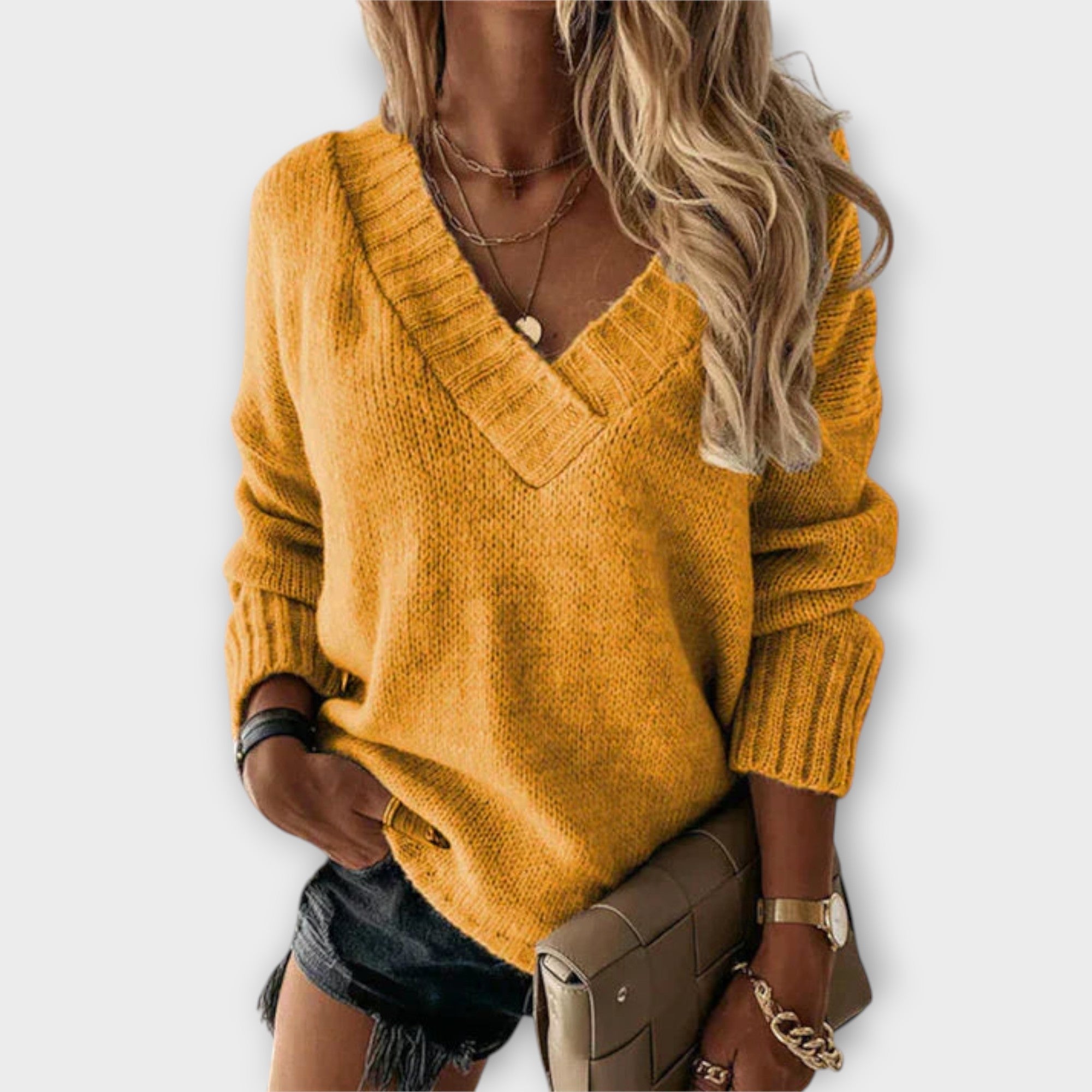 Dames V-hals Trui | Oversized