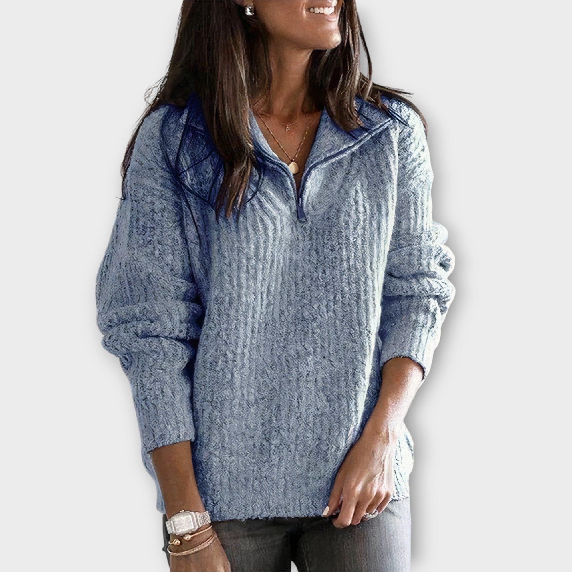 Dames Oversized Trui | Rits