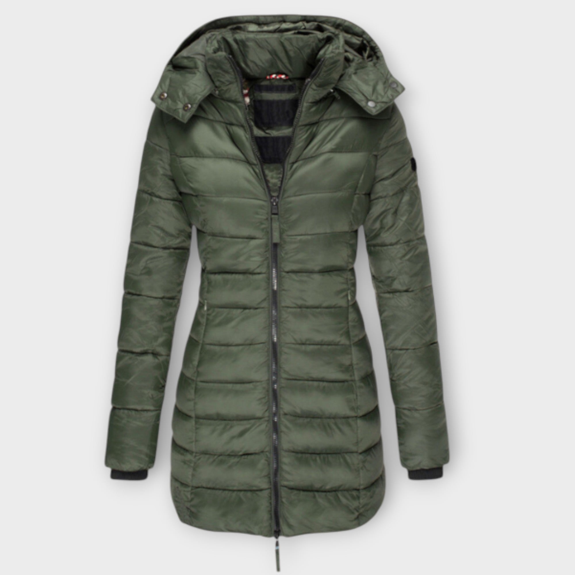 Dames Lange Winterjas | Gewatteerd