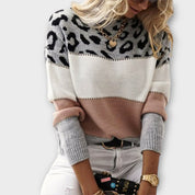 Dames Panterprint Sweater | Gestreept