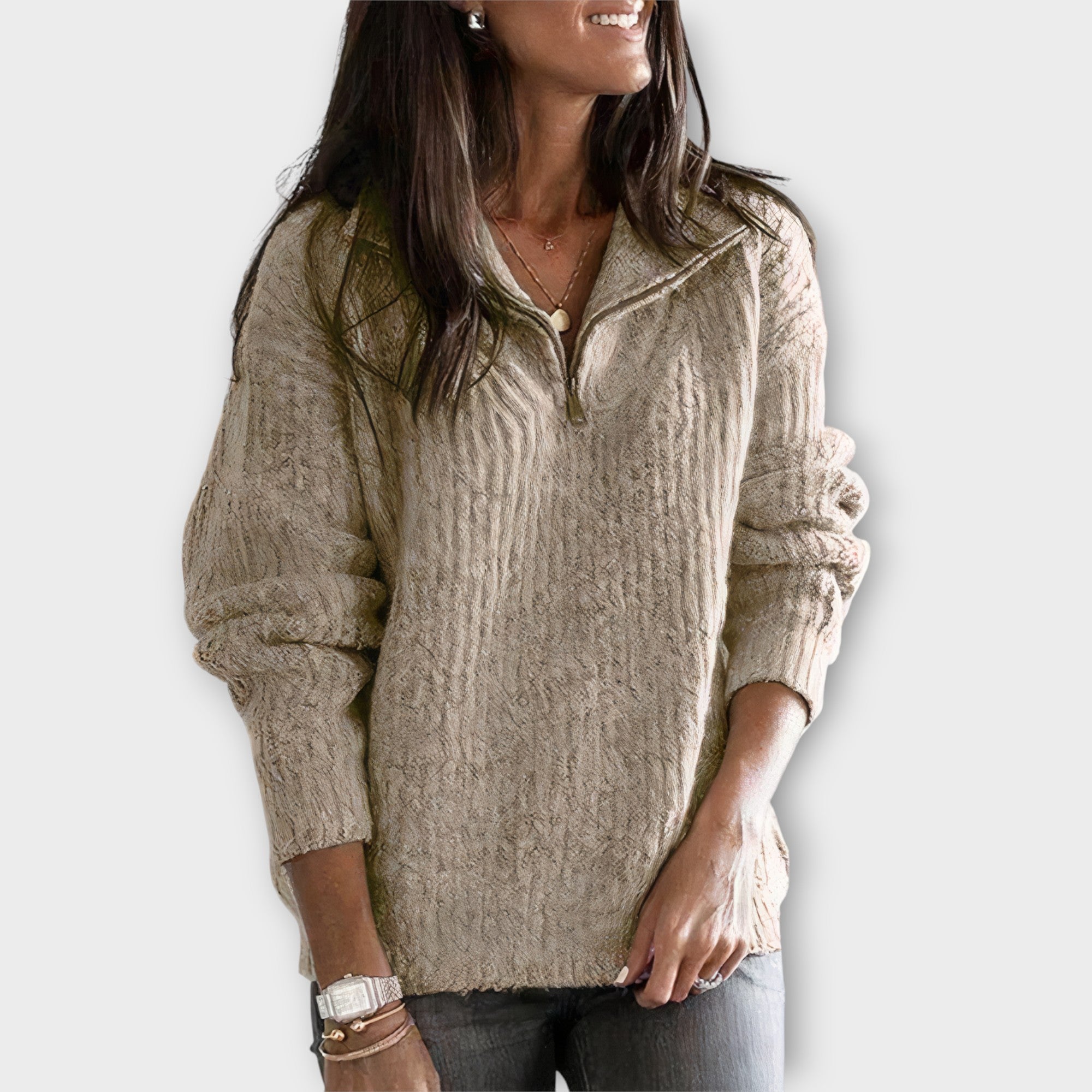 Dames Oversized Trui | Rits