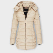 Dames Lange Winterjas | Gewatteerd