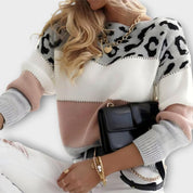 Dames Panterprint Sweater | Gestreept