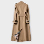Dames Lange Mantel | Beige