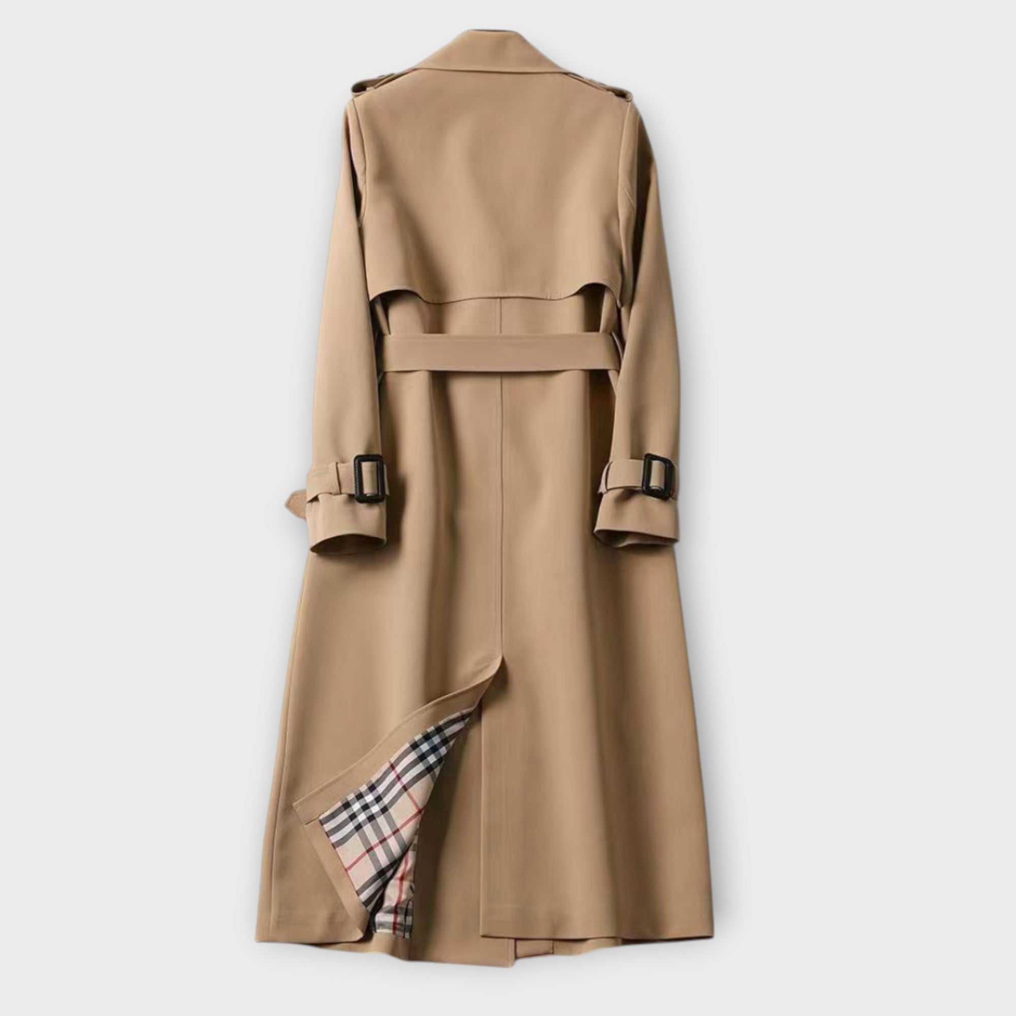 Dames Lange Mantel | Beige