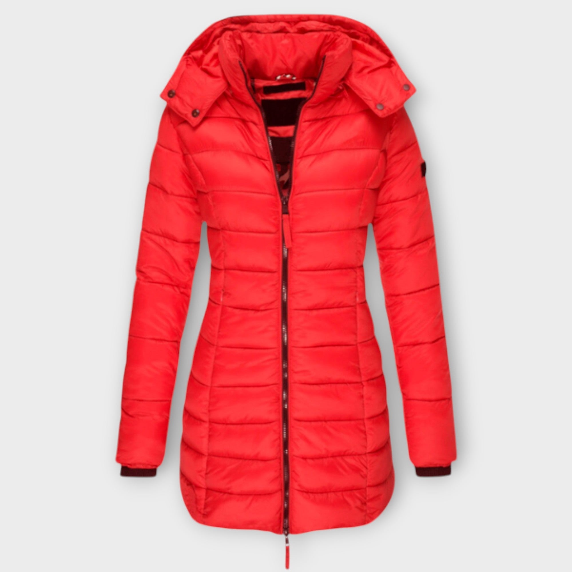 Dames Lange Winterjas | Gewatteerd