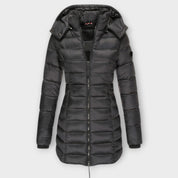 Dames Lange Winterjas | Gewatteerd