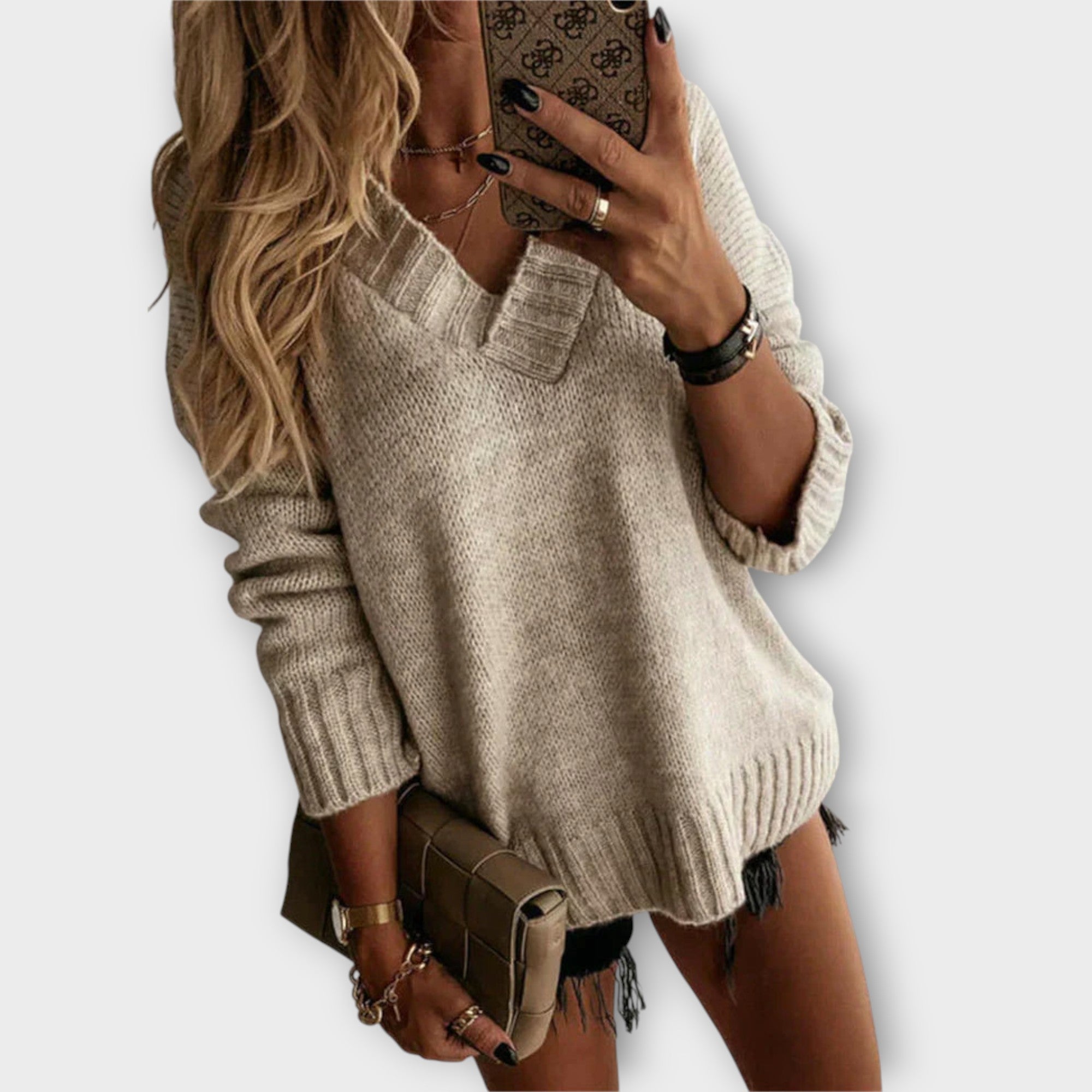 Dames V-hals Trui | Oversized