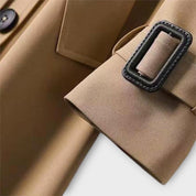 Dames Lange Mantel | Beige