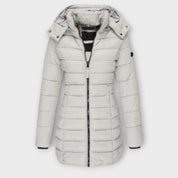 Dames Lange Winterjas | Gewatteerd