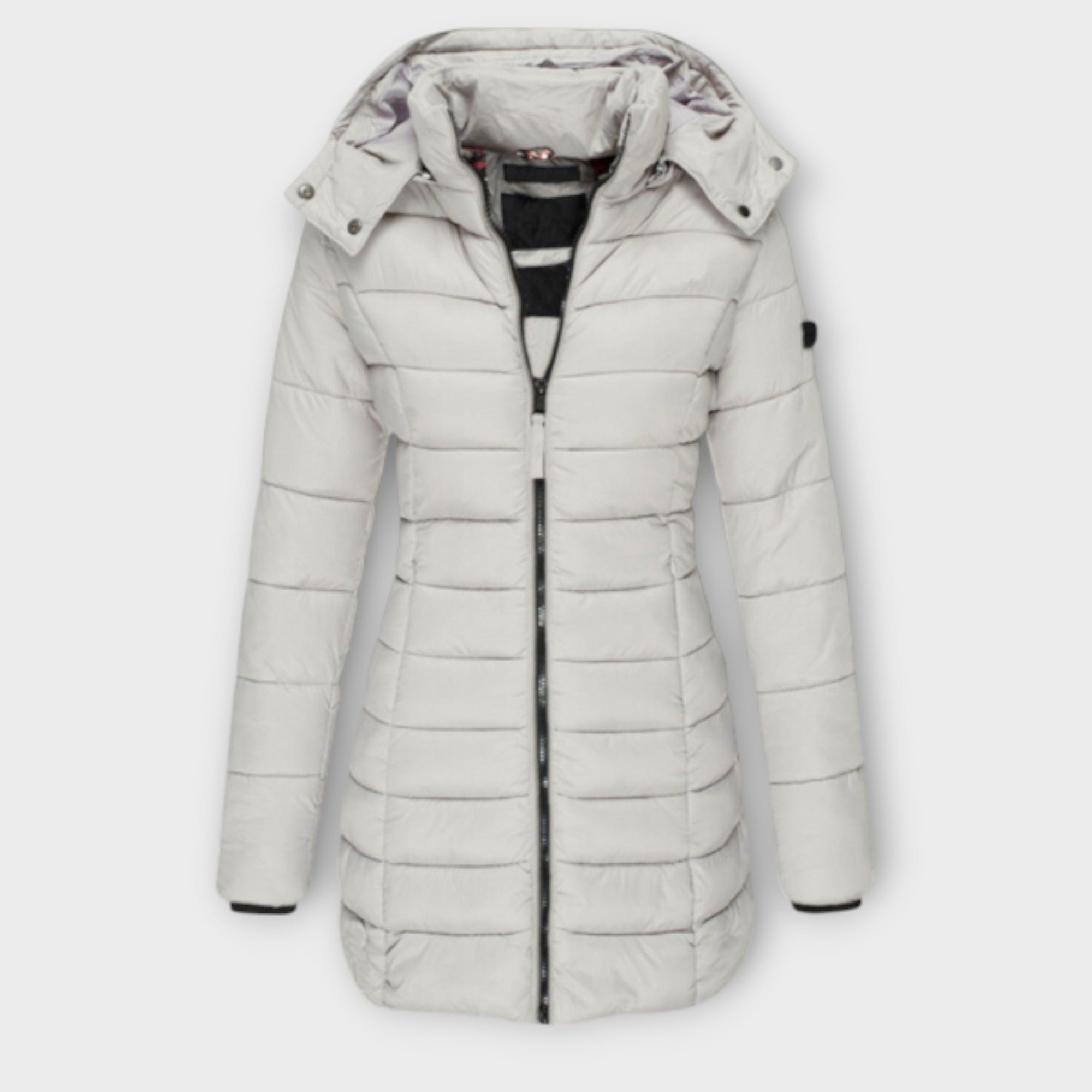 Dames Lange Winterjas | Gewatteerd