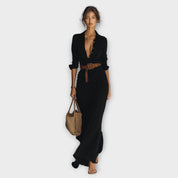 Dames Maxi Jurk | Lange Mouwen