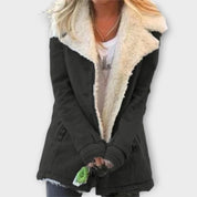 Dames fleece wollen Jas | warm