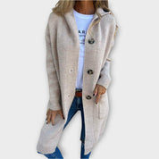 Dames Lange Vest | Met Knopen